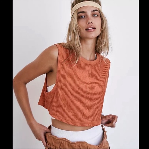 Free People Crop Top Moss - Picture 6 of 7